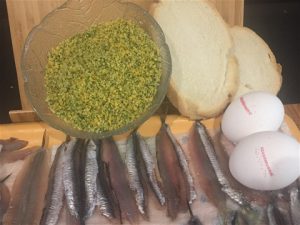 Ingredients for Boquerones Rellenos - Stuffed Anchovy Fillets